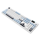 Ajazz AK35I V3 Max RGB Tri-Mode 100% 104-Keys Gasket-Mounted Hot-Swappable Mechanical Keyboard with 1.14" TFT Display Screen & Knob (Blue/White/Blue) (Avocado Switch)