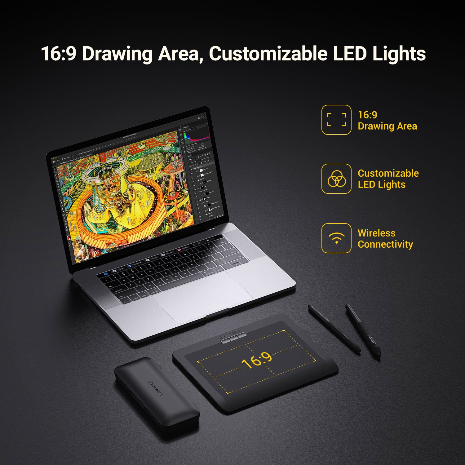 Xencelabs Pen Tablet Small (Carbon Black) (BPH0812W-A) - DataBlitz