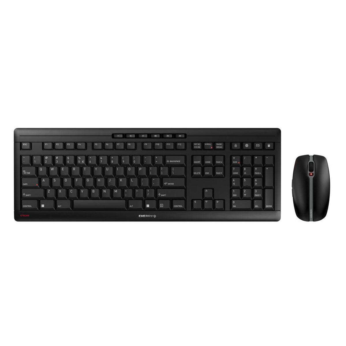 Cherry Stream Desktop Wireless Keyboard & Mouse (Black) (JD-8500EU-2)