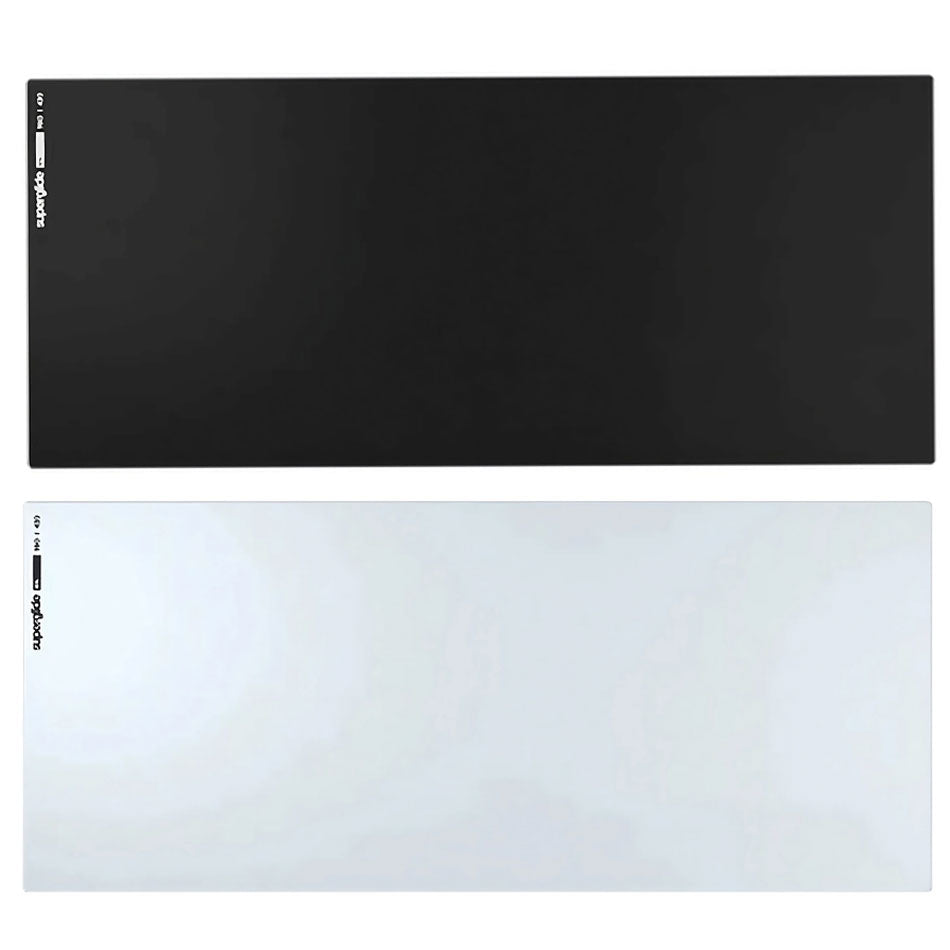 Pulsar Superglide Premium Glass Mouse Pad XXL (Black, White)