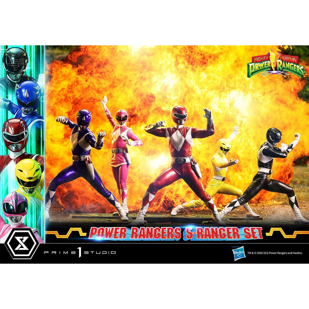 Premium Masterline Mighty Morphin Power Rangers: Power Rangers 5-Ranger Set