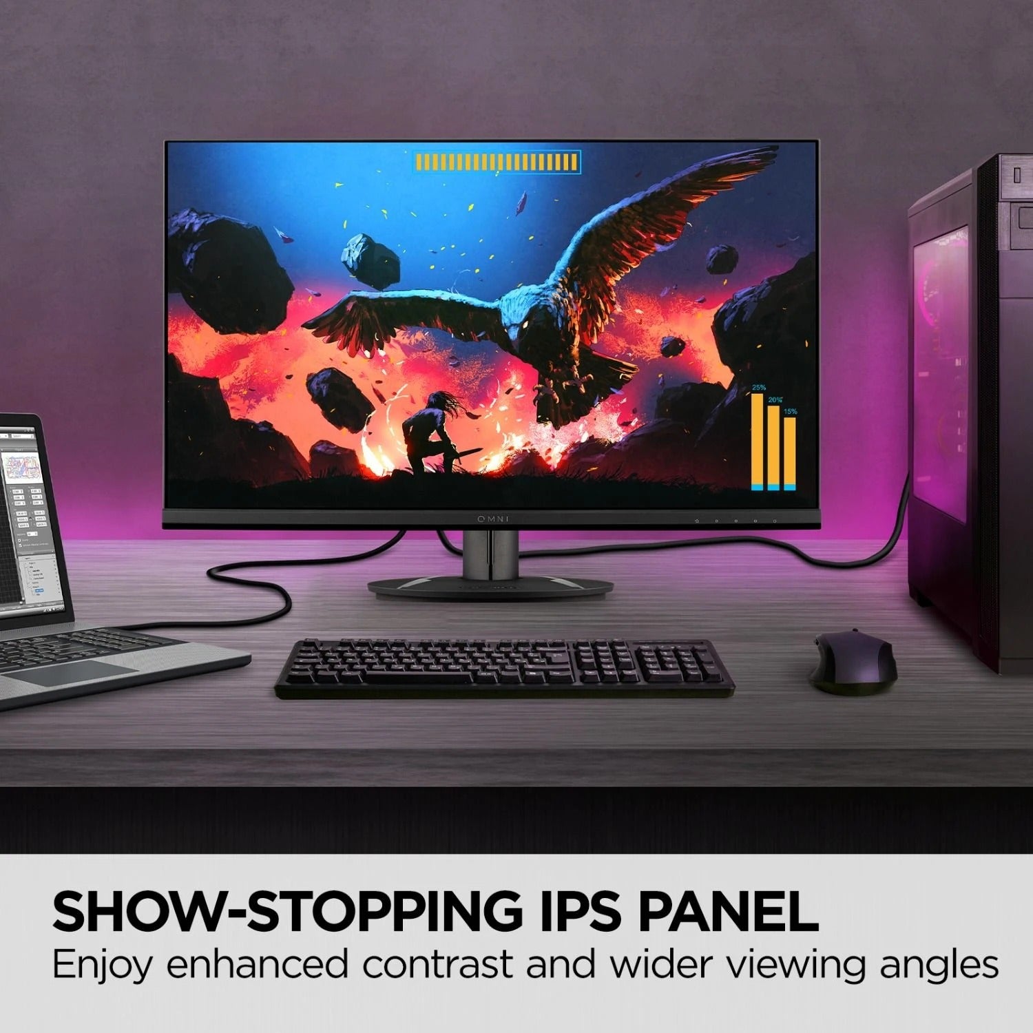 Viewsonic Omni VX2716 27" FHD IPS 100Hz 1ms AMD Freesync Gaming Monitor