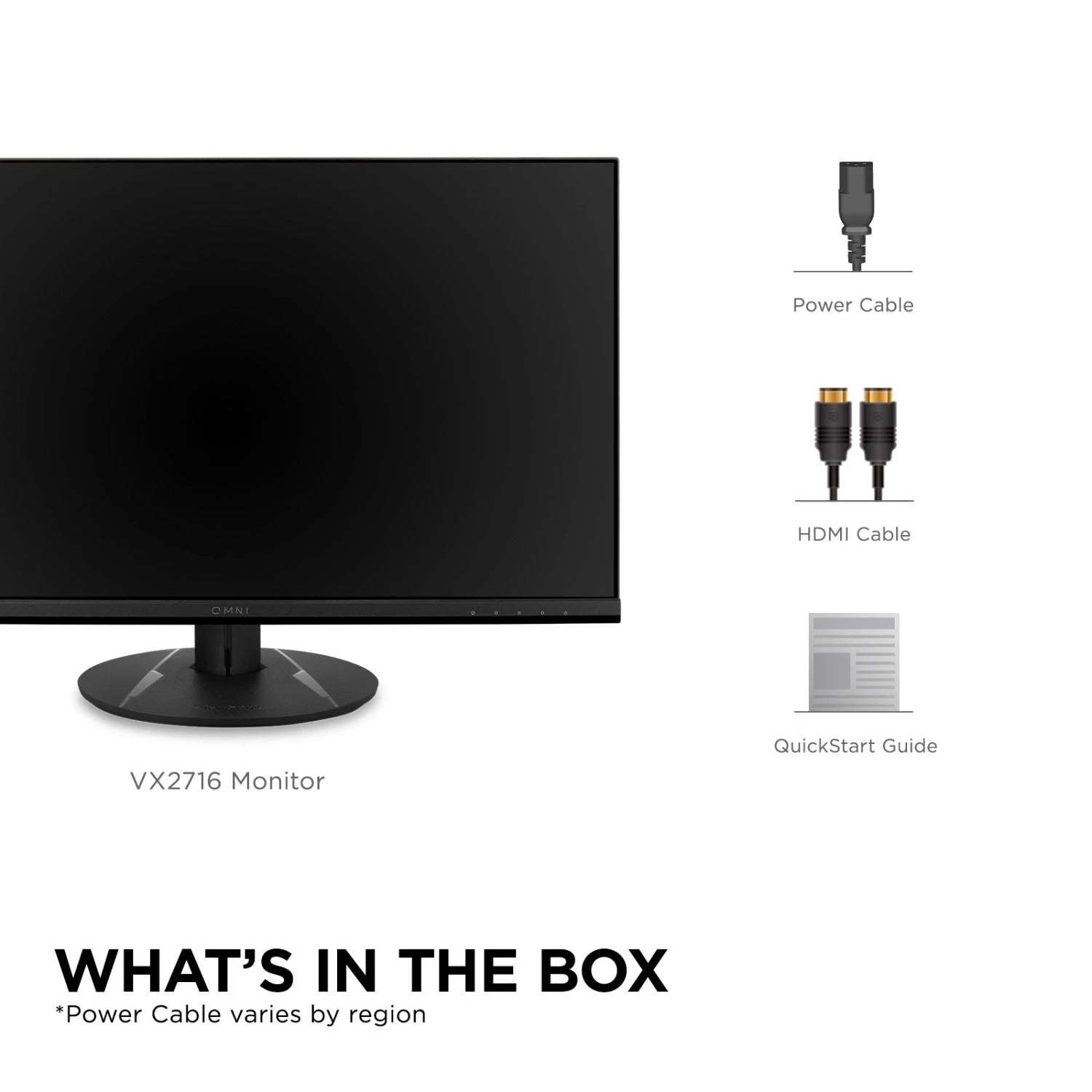 Viewsonic Omni VX2716 27" FHD IPS 100Hz 1ms AMD Freesync Gaming Monitor