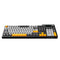 Ajazz AK35I V3 Max RGB Tri-Mode 100% 104-Keys Gasket-Mounted Hot-Swappable Mechanical Keyboard with 1.14" TFT Display Screen & Knob (Black/Cream/Yellow) (Avocado Switch)