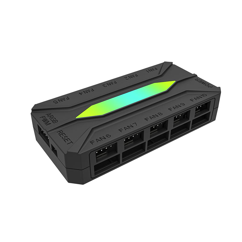 DarkFlash RC4 HUB ARGB & PWM 2-IN-1 Fan HUB (Black)