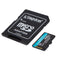 Kingston Canvas Go! Plus UHS-I U3 V30 A2 170MB/s Read MicroSD Memory Card with SD Adapter