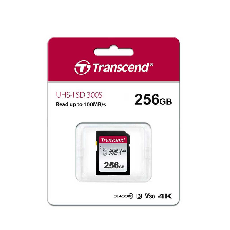 Transcend 300S SDXC UHS-I Class 10 U3 V30 100MB/S Read SD Card