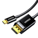 UGreen USB-C To DP Cable - 1.5M (Black) (MM139/50994)