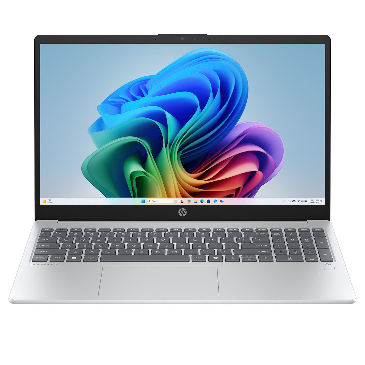 HP OmniBook 3 15-fn0046AU Laptop Next Gen AI (Glacier Silver)