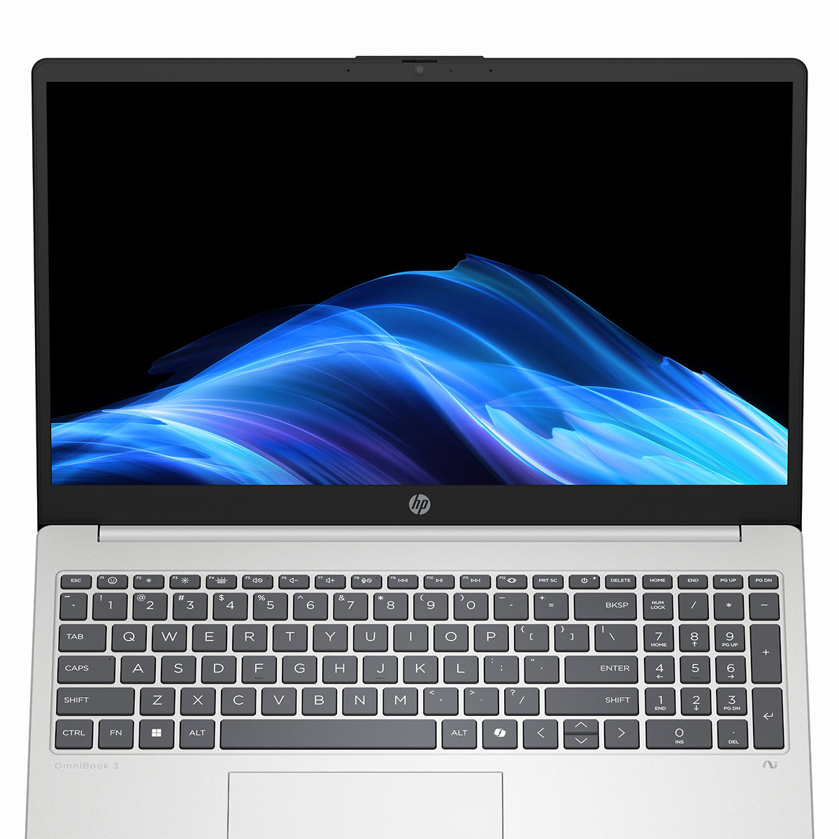 HP OmniBook 3 15-fn0046AU Laptop Next Gen AI (Glacier Silver)