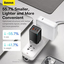 Baseus GaN5 Pro Fast Charger 2C+U 65W US (Black) (CCGP120101)