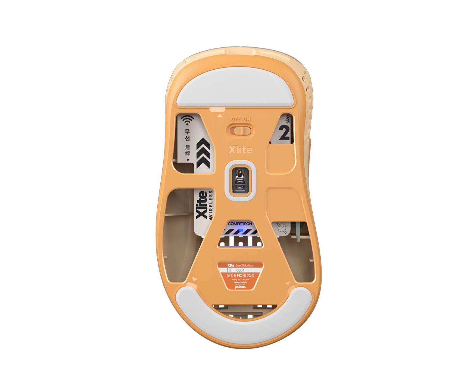 Pulsar Xlite V2 Mini Competition Wireless Gaming Mouse Retro Edition (Brown)