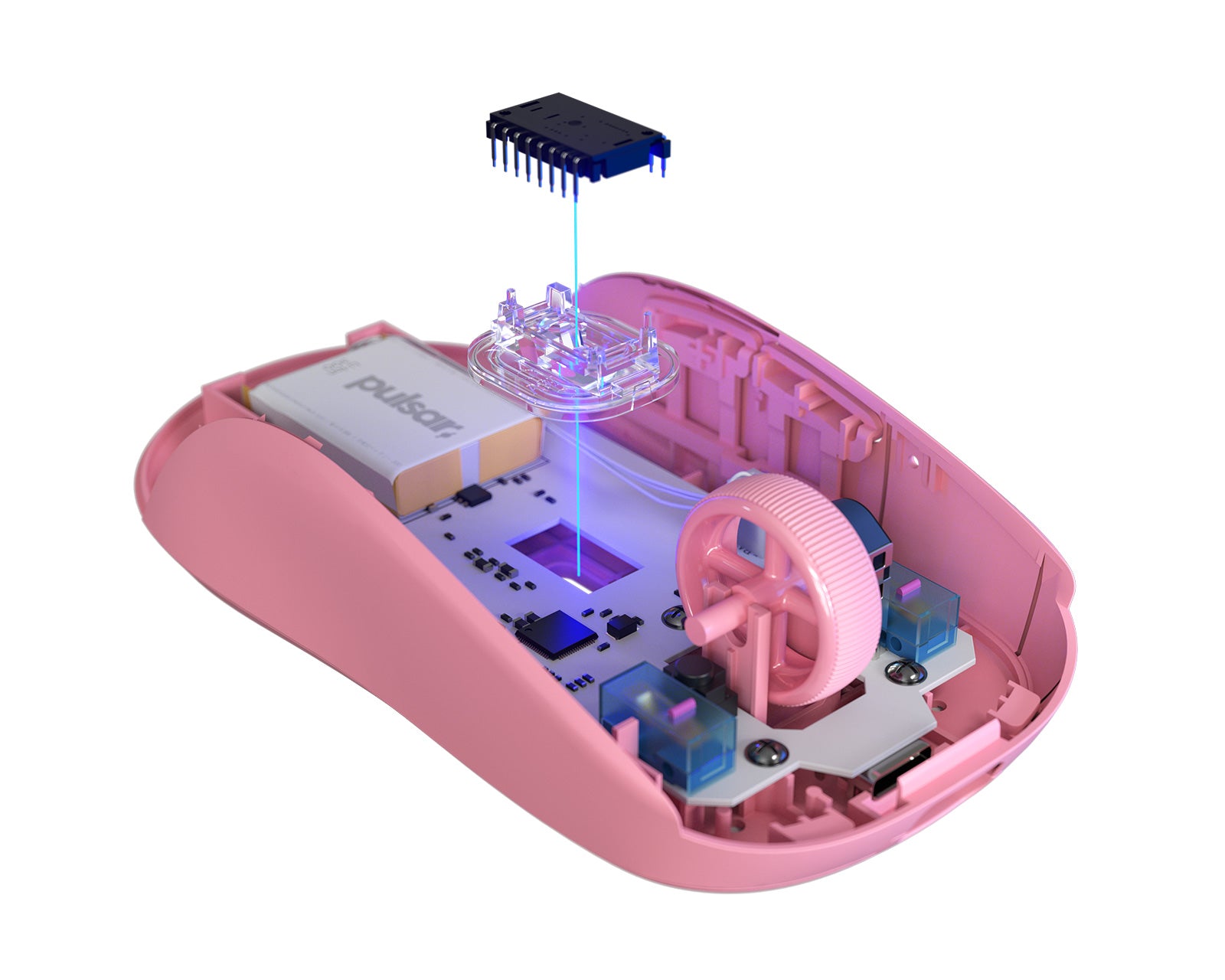 Pulsar X2 Symmetrical Wireless Gaming Mouse (Pink Edition)