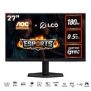 AOC 27G42E/71 27" FHD (1920x1080) 180Hz 0.5ms MPRT / 1ms GtG Adaptive-Sync Fast IPS Gaming Monitor (Black/Red)