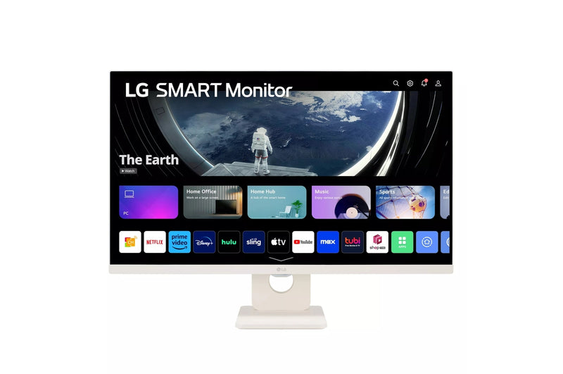 LG 27SR50F-W 27" FHD (1920x1080) IPS 60Hz 14ms (TYP) Tilt Smart Monitor with WebOS