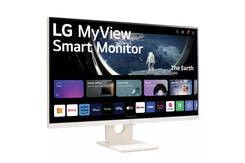 LG 27SR50F-W 27" FHD (1920x1080) IPS 60Hz 14ms (TYP) Tilt Smart Monitor with WebOS