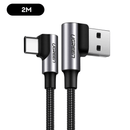 UGreen USB-C 2.0 Male To Angled USB-C 2.0 Male 3A Data Cable