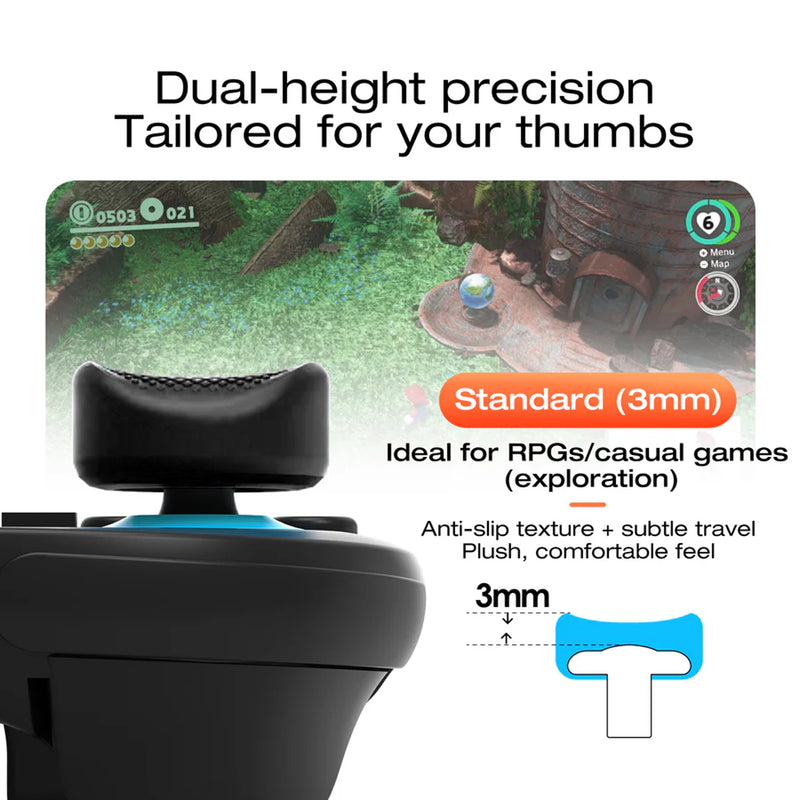 IINE Silicone Curved Joystick Caps for Nintendo Switch 2