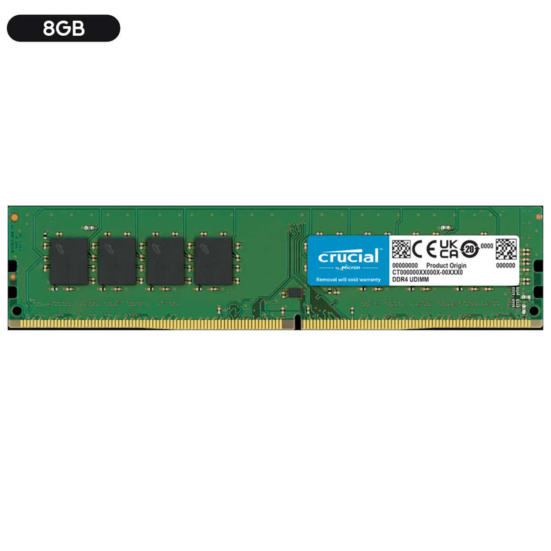 Crucial DDR4 3200 MHz CL22 UDIMM Desktop Memory