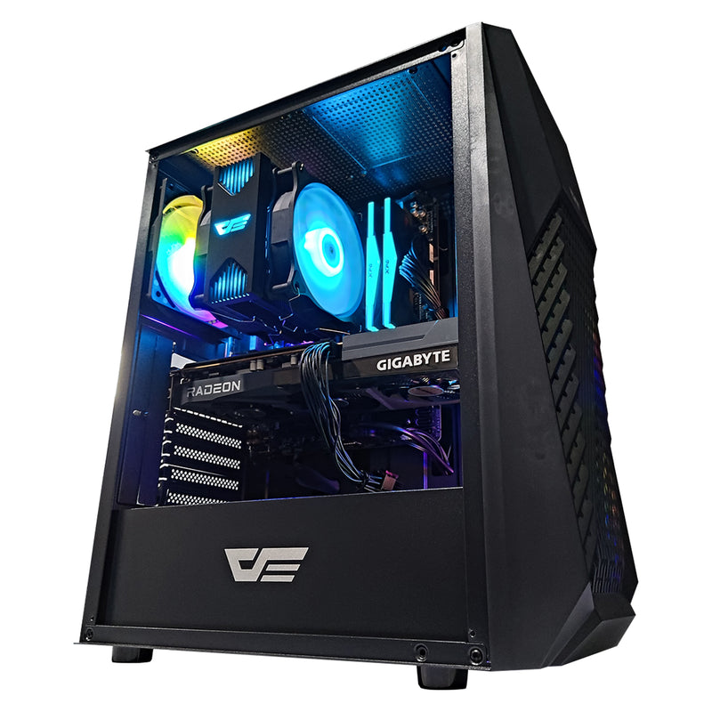 Alpha DK150 Black Desktop Gaming PC | AMD Ryzen 5 5600G  | 16 GB RAM | 512 GB SSD | RX 6600  | Windows 11 Pro