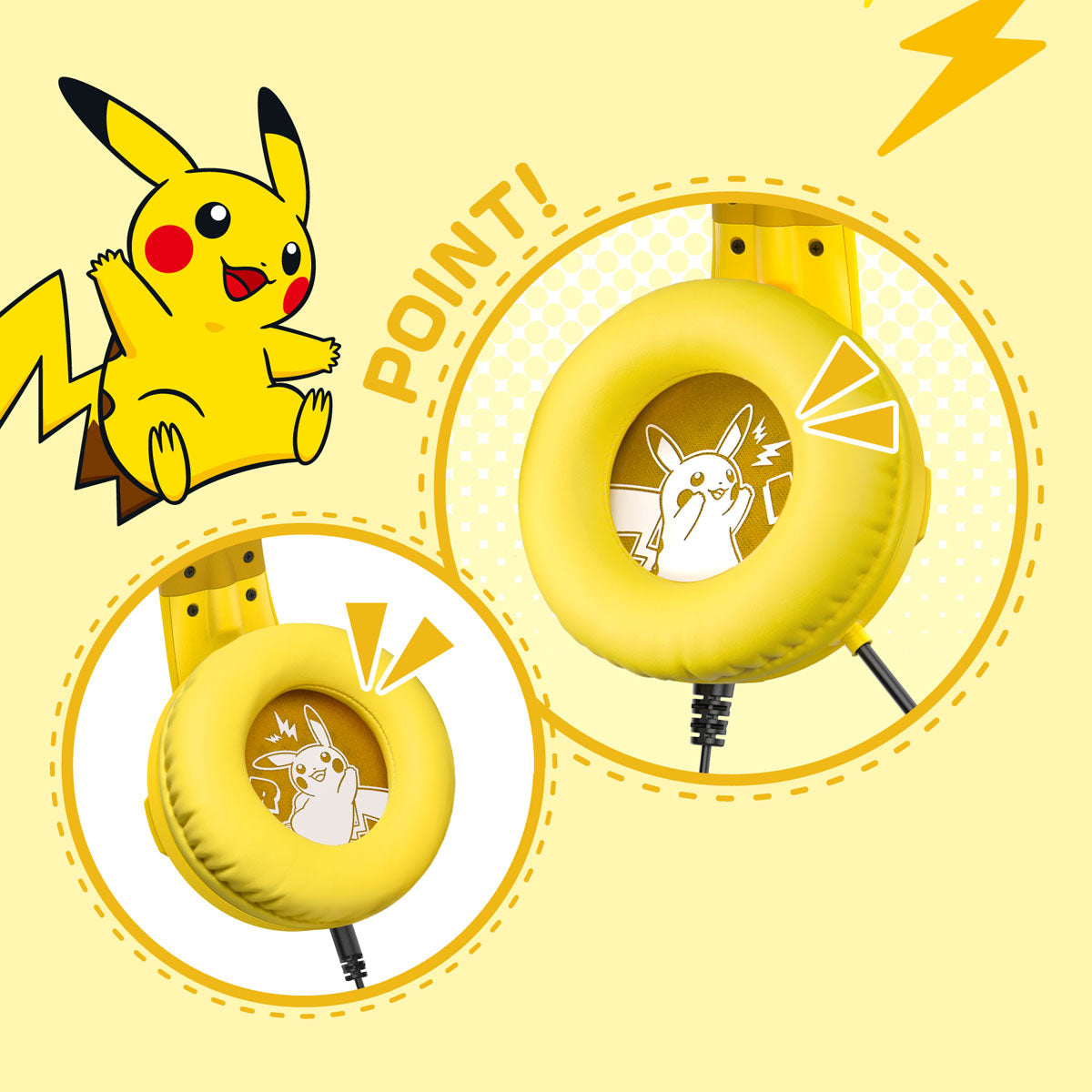 Hori Gaming Headset For Nintendo Switch (Pikachu) (NSW-550A)