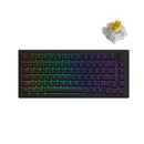 Akko 5075S Shine-Through RGB Hot-Swappable Mechanical Keyboard Black (Gateron Yellow-Lubed)