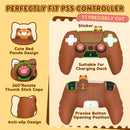 IINE Red Panda Silicone Protective Case for PS5 Controller (Brown) (L990)