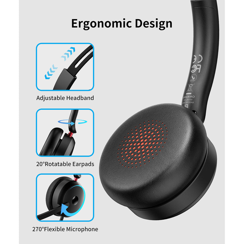 Onikuma X81 Professional Computer Headset with Microphone (Black)