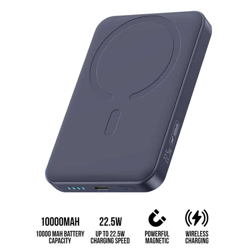 Baseus EnerFill FM11 Ultra-Mini Magnetic Power Bank 10000mAh 22.5W (Space Grey, Moon White)