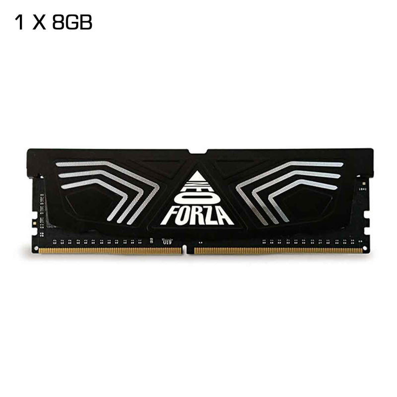 Neo Forza FAYE DDR4 U-DIMM 3200MHz CL16 1.35V Memory Kit with Heat Sink (Black) | DataBlitz