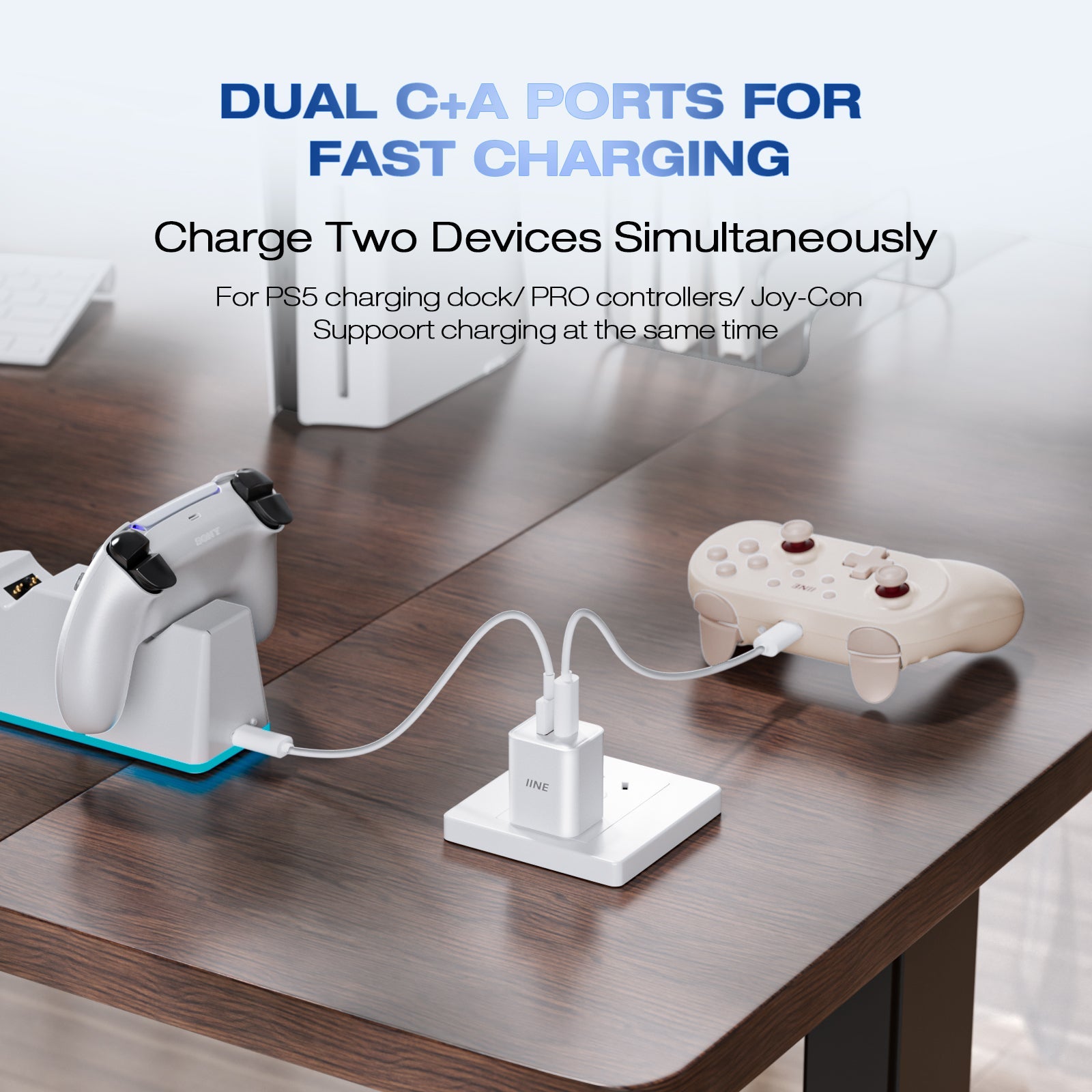 IINE 20W GaN Fast Charger (White) (L1125)
