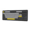 Ajazz AK870 RGB Tri-Mode 87-Keys TKL Gasket-mounted Hot Swappable Mechanical Keyboard (Black/Grey/Yellow) (Gift Switch)