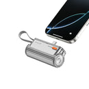 Sharge Flow Mini 2 5000mAH 22.5W Power Bank with Built-in USB-C Cable & USB-C to USB-C + USB-C to Lightning Connector | DataBlitz