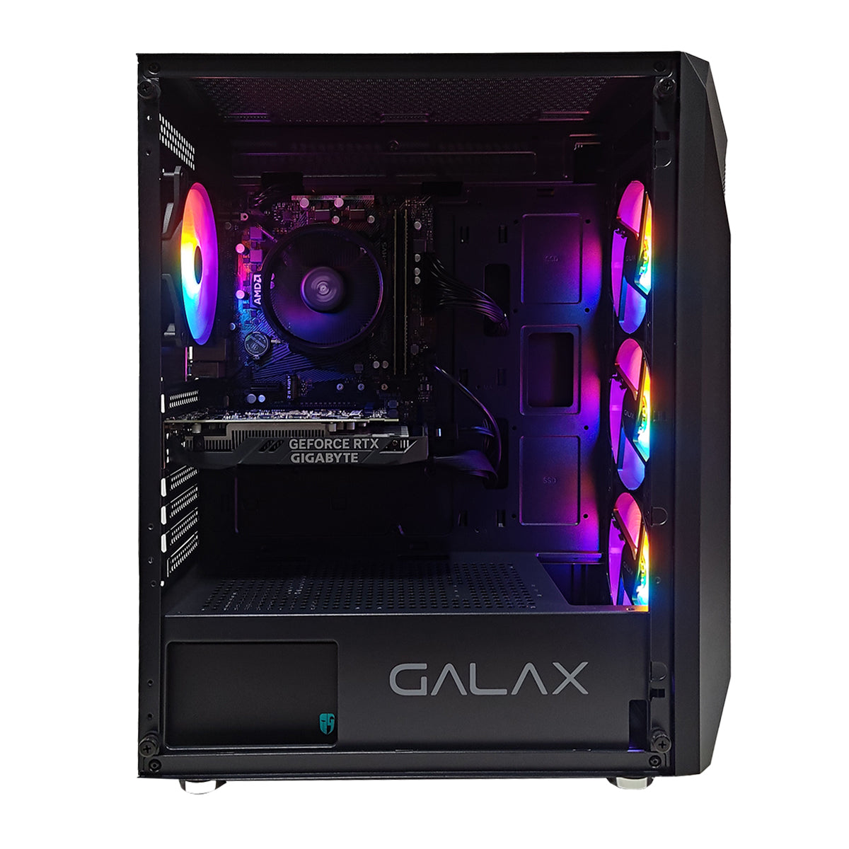 Alpha Revolution-05 Black Desktop Gaming PC | AMD Ryzen 5 5500 | 16GB (2x8GB) RAM | 512GB SSD | RTX 3050 | Windows 11 Pro