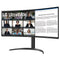 LG 34WR55QK-B 34" Ultrawide WQHD (3440x1440) 100Hz 5ms GTG VA Curved Monitor w/ USB Type-C