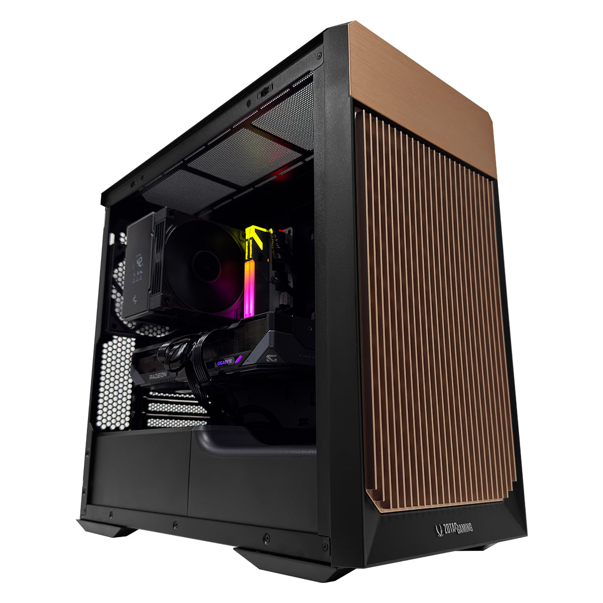 Ultra Alloy MATX Black/Gold Desktop Gaming PC