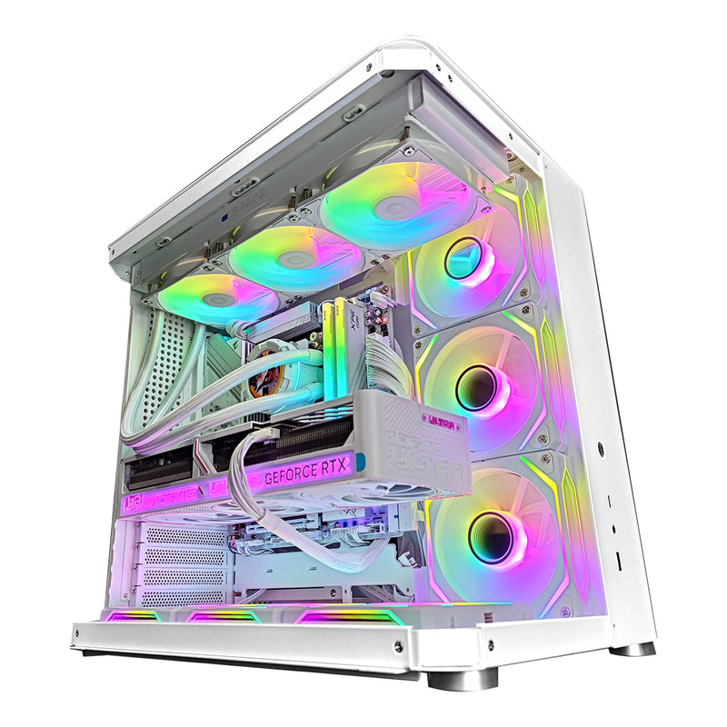 Optima TK-2 White Desktop Gaming PC | AMD 7 9700 X | 32GB RAM | 1TB SSD | RTX 5070 Ti OC  | Windows 11 Pro