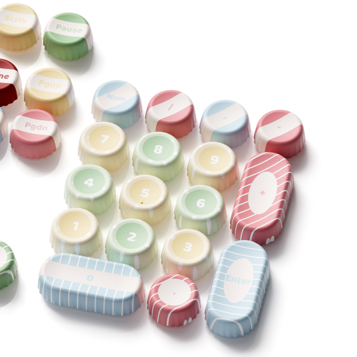 Akko Classic BottleCap Keycap Set BottleCap Profile 131 Keys