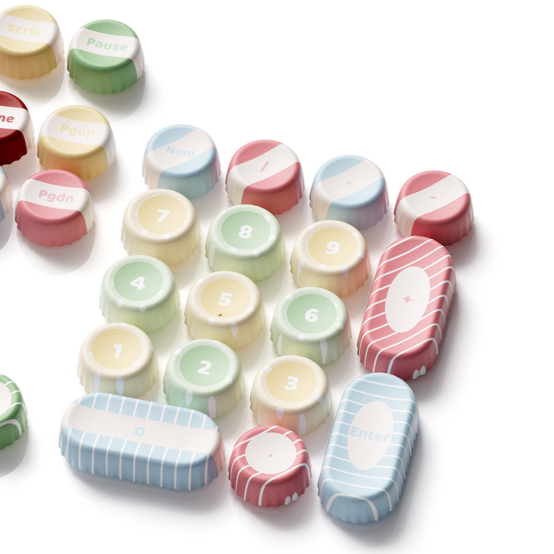 Akko Classic BottleCap Keycap Set BottleCap Profile 131 Keys