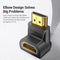 Vention HDMI 90 Degree Male to Female Adapter (Black) (AIOB0)