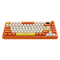 Ajazz AK820 Max RGB Tri-Mode 75% 82-Keys Gasket-mounted Hot Swappable Mechanical Keyboard (Orange/White) (Avocado Switch)