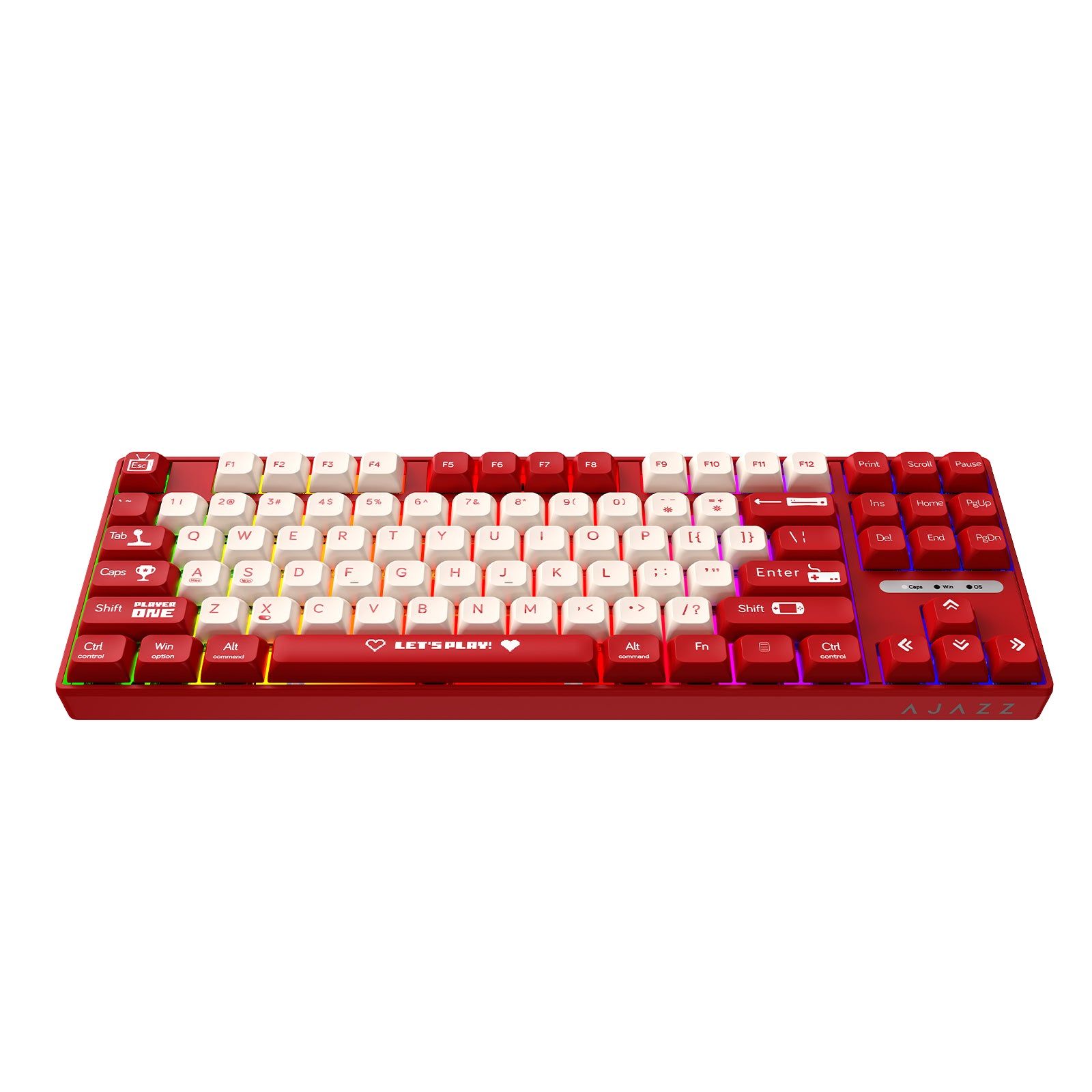 アカシヤ Ajazz AK870MC RGB Wired 87-Keys TKL Gasket-mounted Hot Swappable Mecha