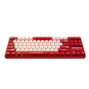 Ajazz AK870MC RGB Wired 87-Keys TKL Gasket-mounted Hot Swappable Mechanical Keyboard (Red/White)