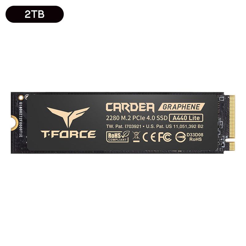 TeamGroup T-Force Cardea A440 Lite M.2 2280 PCIe Gen4 x4 NVMe 7400MB/s Read Gaming SSD
