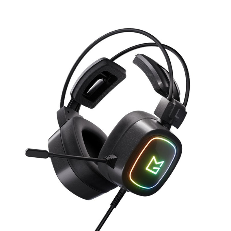 Akko x MonsGeek MA01 RGB 7.1 Virtual Surround Sound Wired Headset (Classic Space Grey)