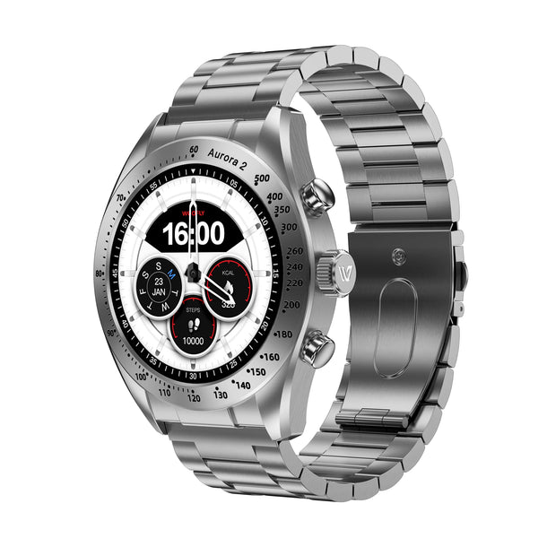 Weofly Aurora 2 Smartwatch (Black. Silver) (WFAU227BL, WFAU227SL)