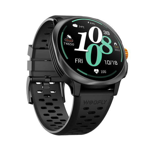 Weofly Vive 2 Smartwatch (Black, Silver) (WFVV708BL, WFVV708SL)