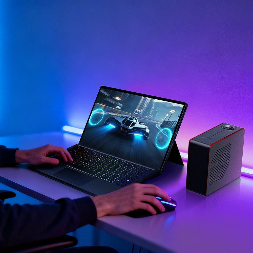 OneXPlayer Super X Liquid Version AMD Ryzen AI Max+ 395 14" 2880x1800 AMOLED Windows 11 Gaming Tablet-Laptop Hybrid + Super X Keyboard + Super X Storage Case + Super X Charger (48GB LPDDR5x RAM + 1TB SSD, 128GB LPDDR5x RAM + 2TB SSD)