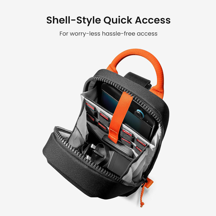 Tomtoc GameOn-G49 Sling Bag for Nintendo Switch 2 (Red, Black, Gray)
