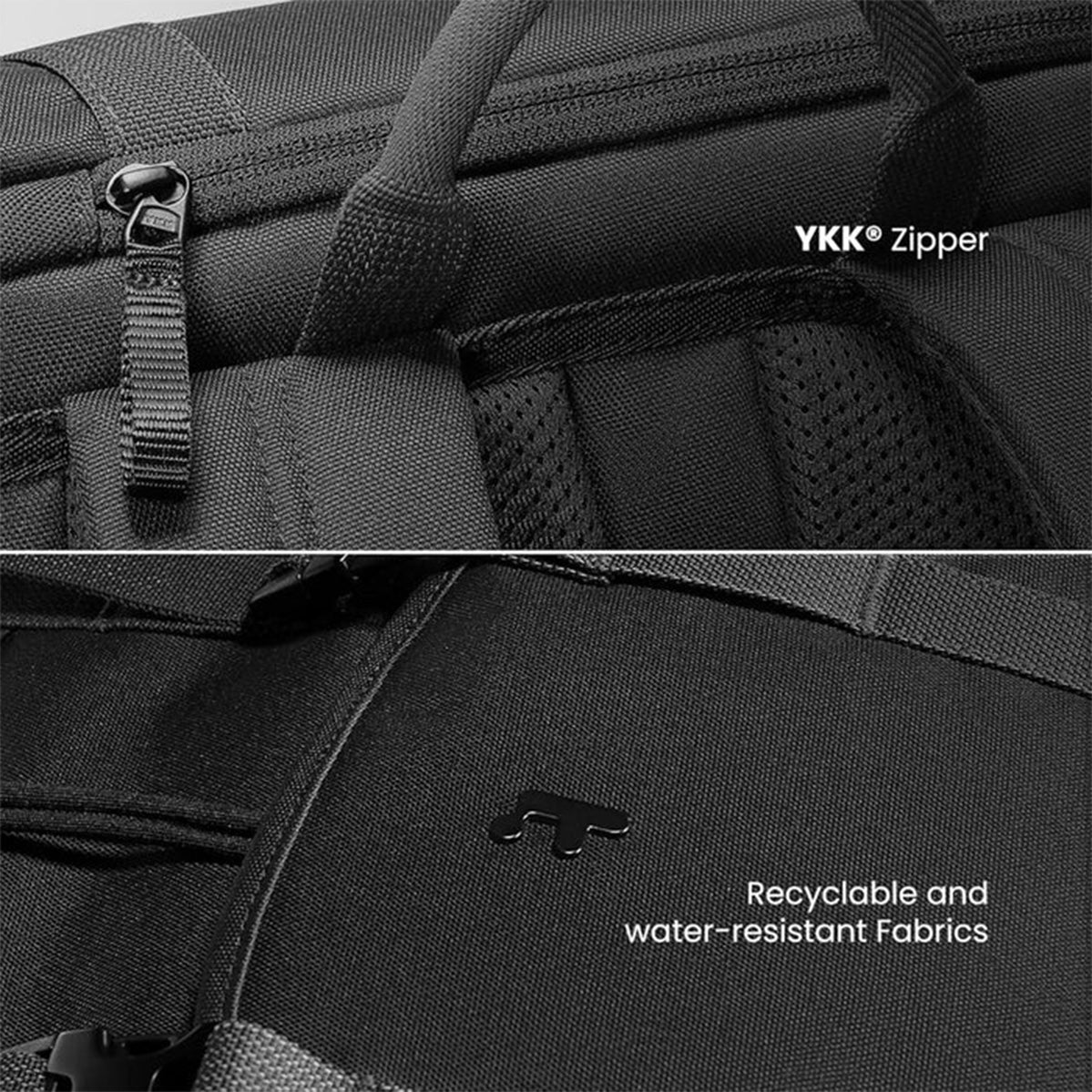 Tomtoc VintPack-TA1 15.6" 22L Flap Laptop Backpack (Dark) (TA1M1D2)